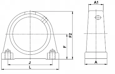 Oprawa samonastawna żeliwna PA211 SNR Nowość